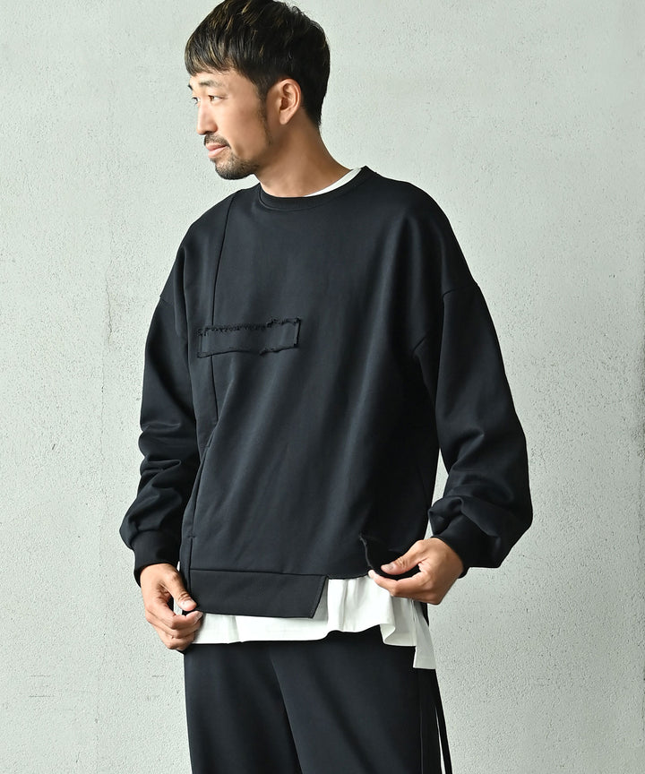 【SETUP可】UNISEXエフォートレス裏毛プルオーバー