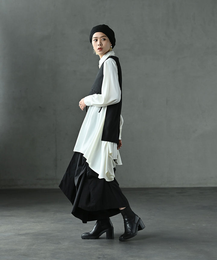 フローイングスカートパンツ