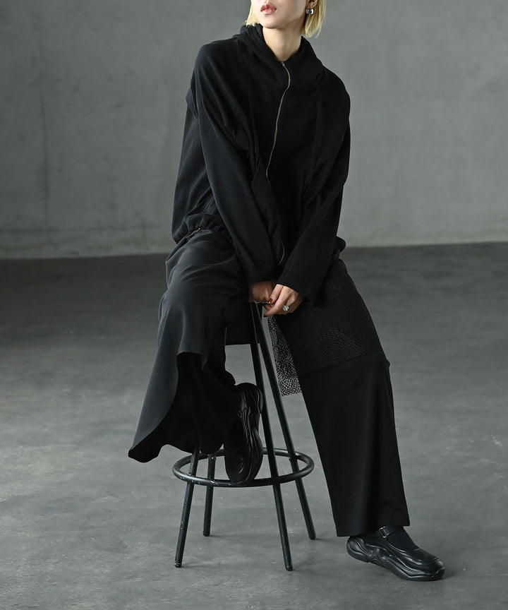 アシンメトリーレイヤードパンツ