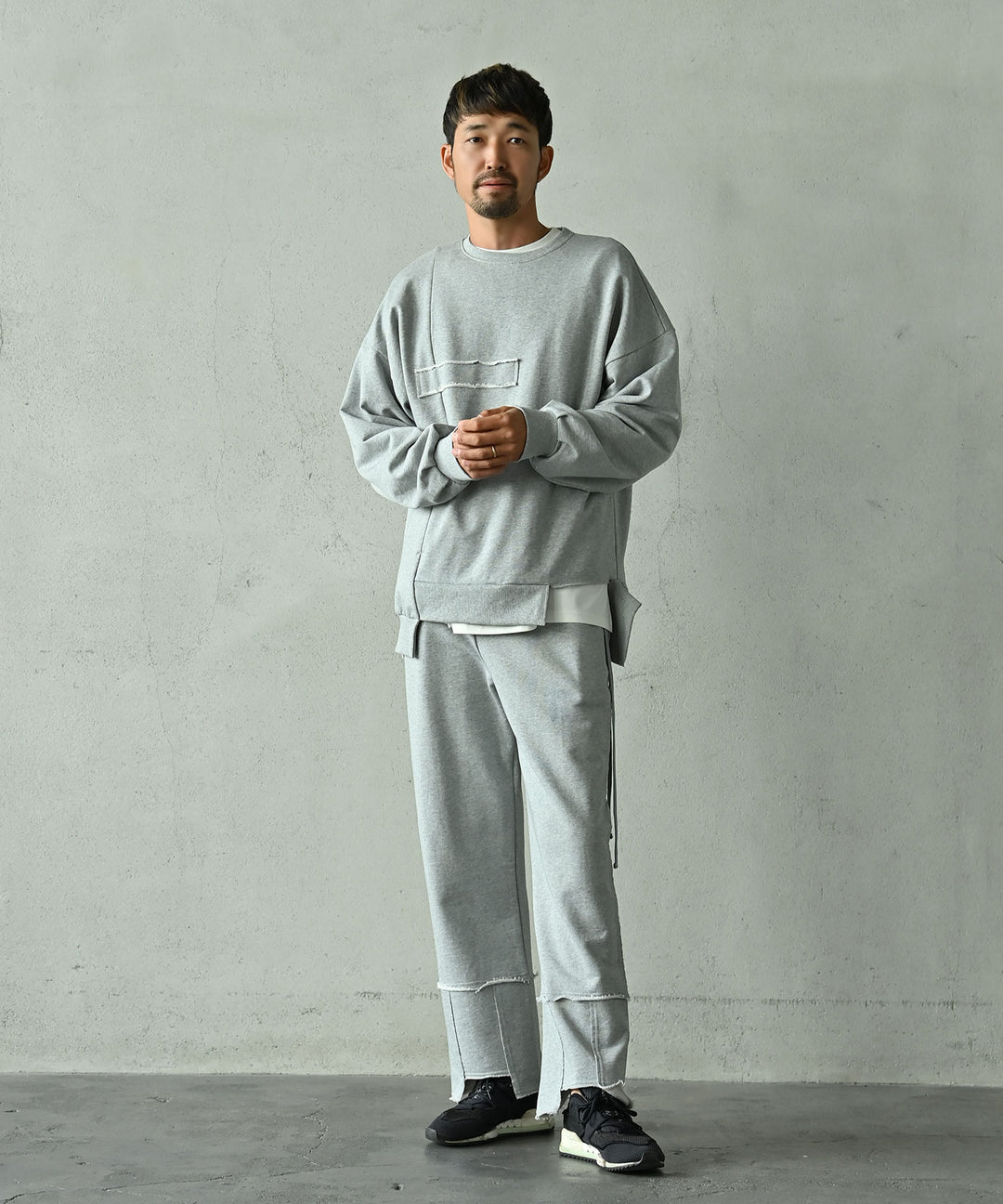 【SETUP可】UNISEX エフォートレス裏毛パンツ