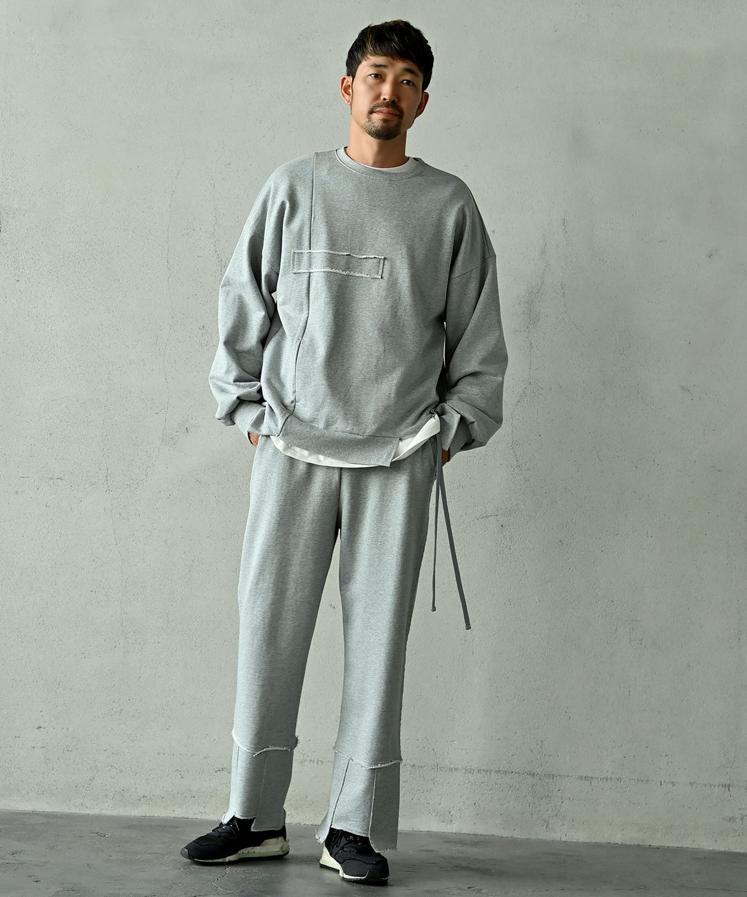 【SETUP可】UNISEX エフォートレス裏毛パンツ