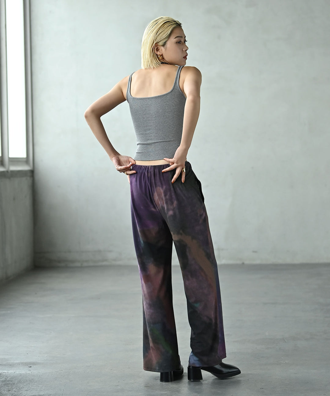 裏微起毛カップインタンクトップ