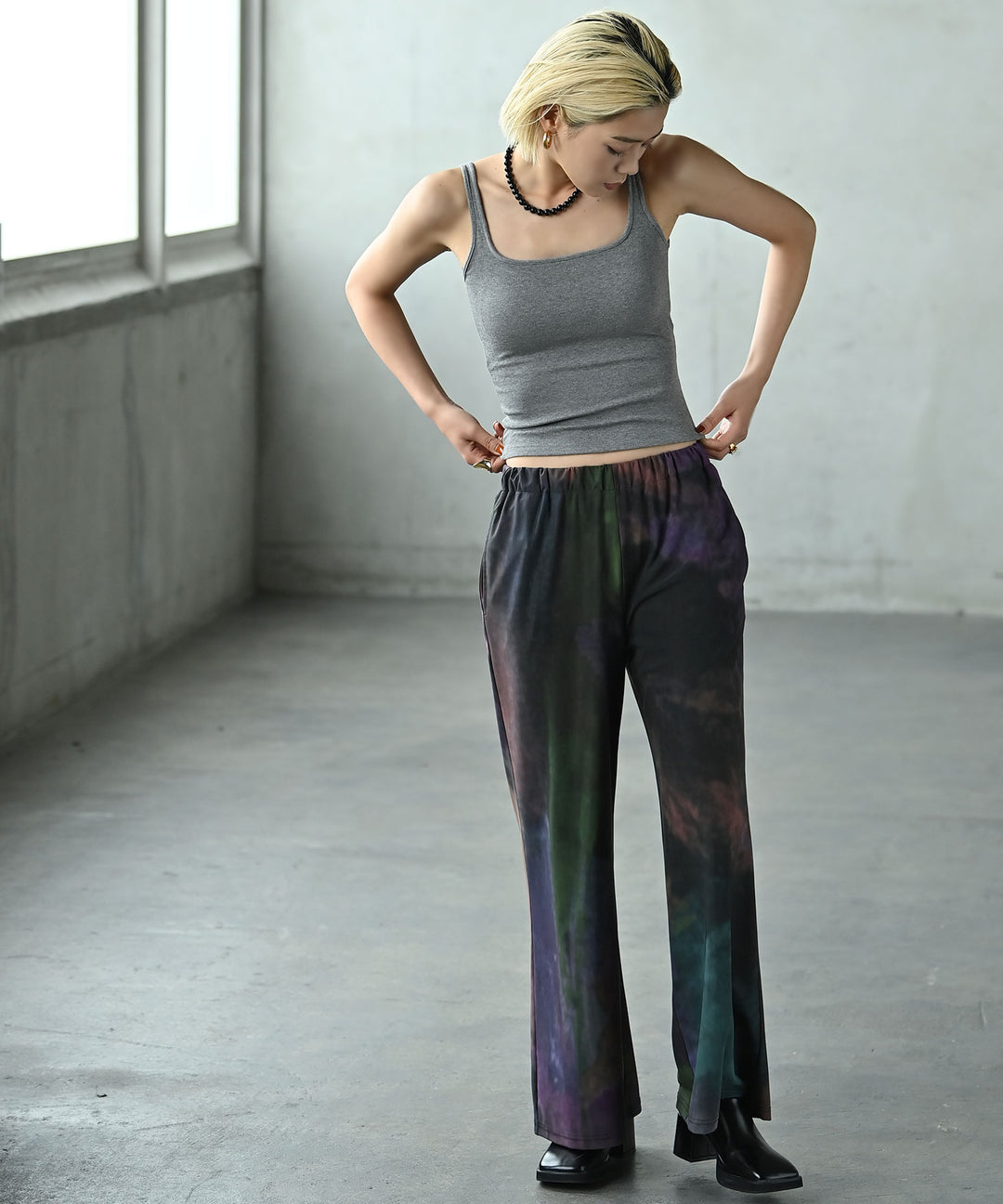 裏微起毛カップインタンクトップ