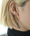 配色ロングピアス