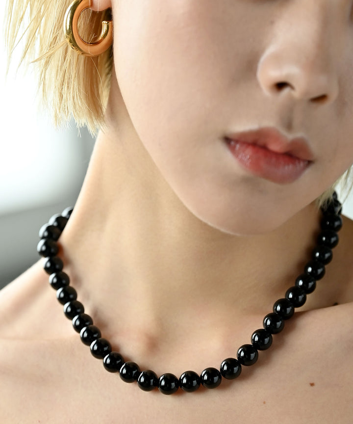 ブラックストーンネックレス