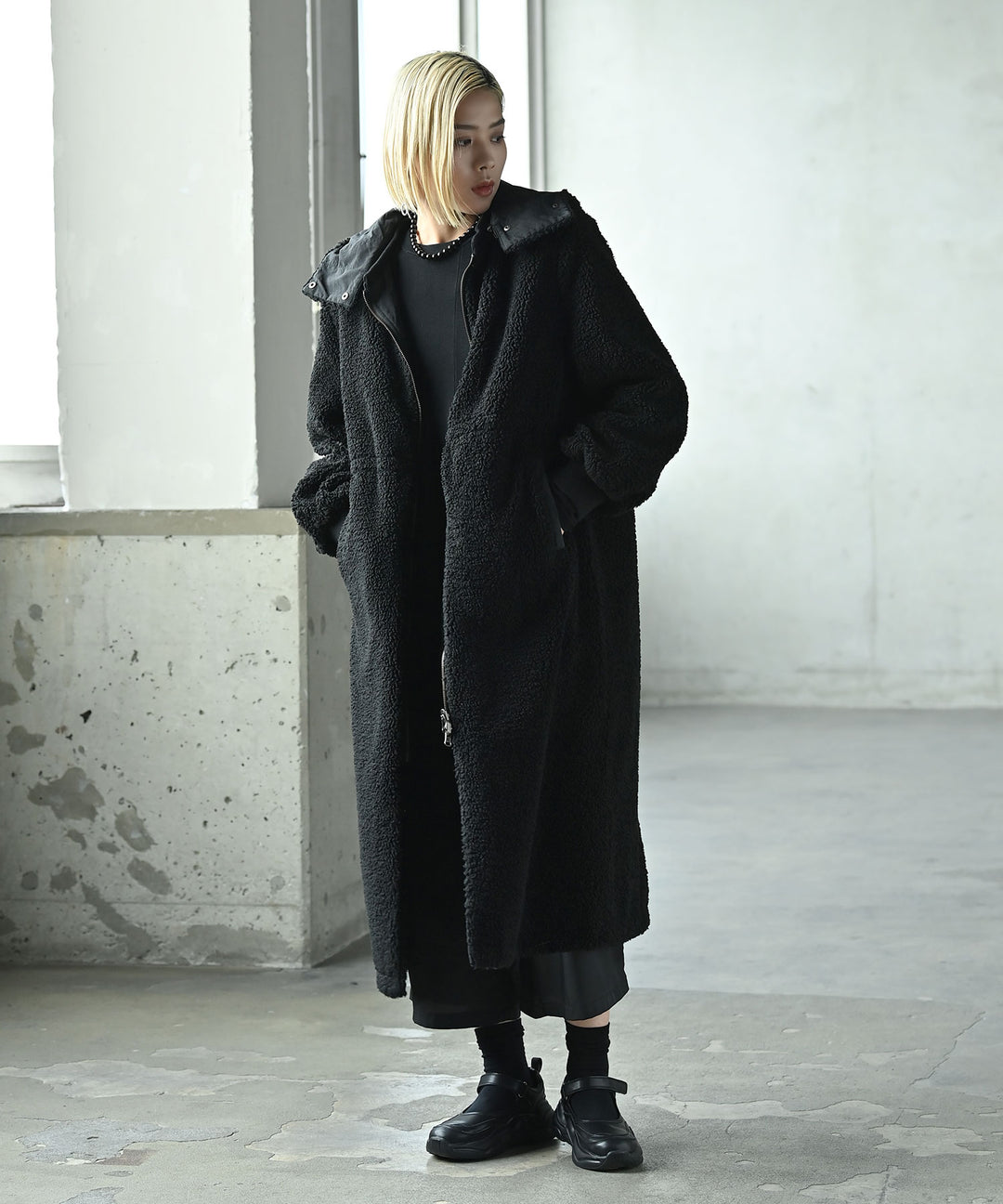 4WAY　ボアロングコート