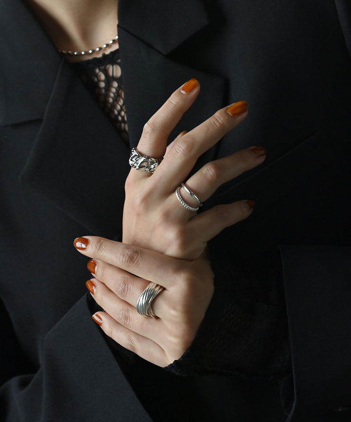 [SILVER]ダブルラインリング