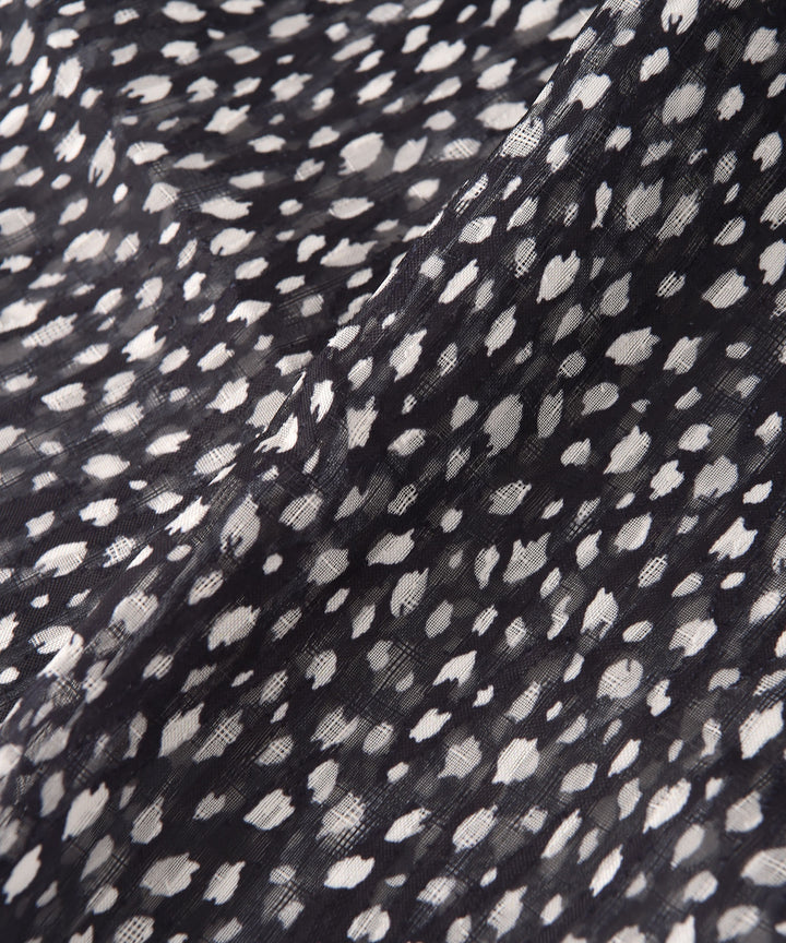 ハンドペイント風ドットスカーフ