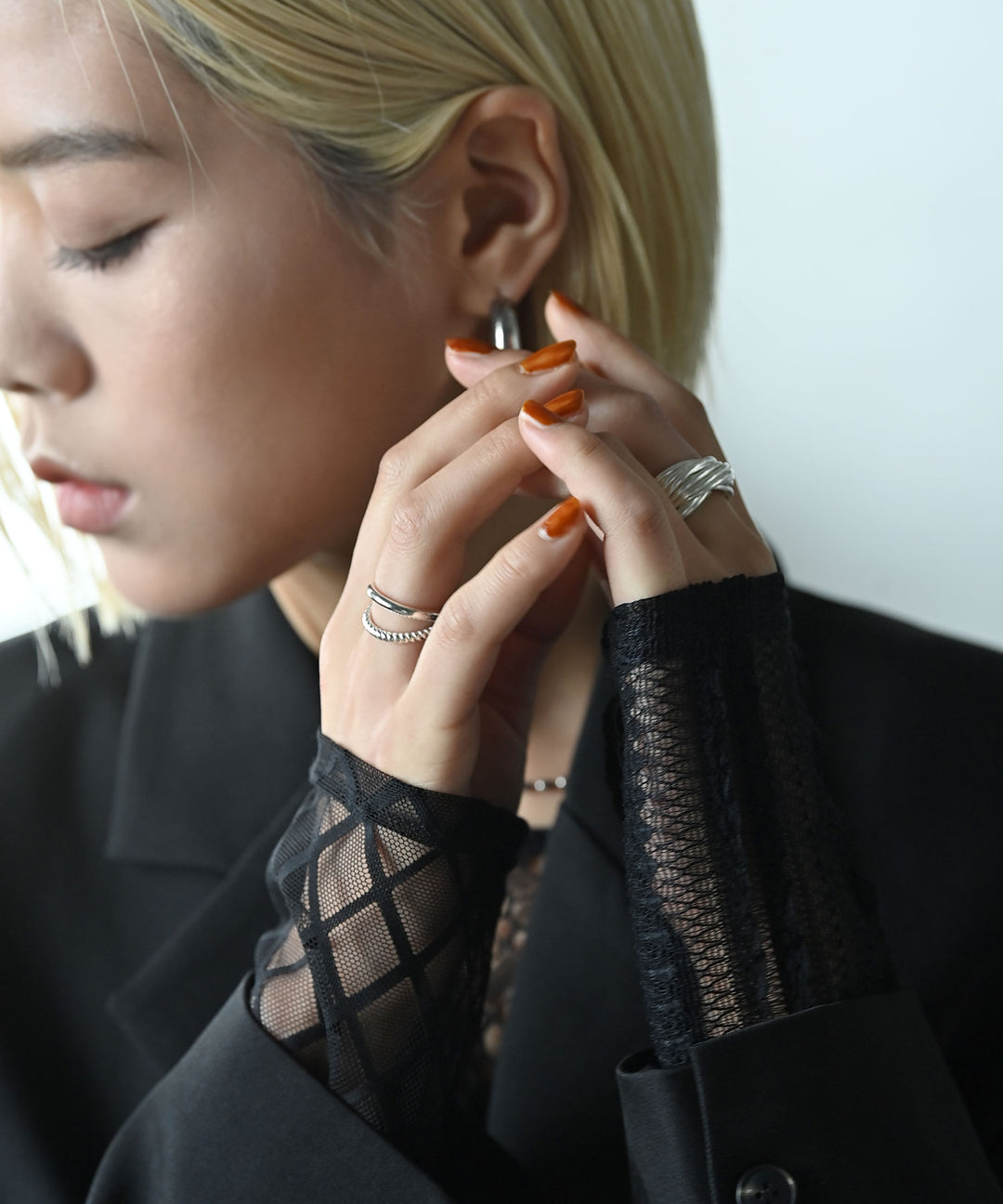 [SILVER]ダブルラインリング