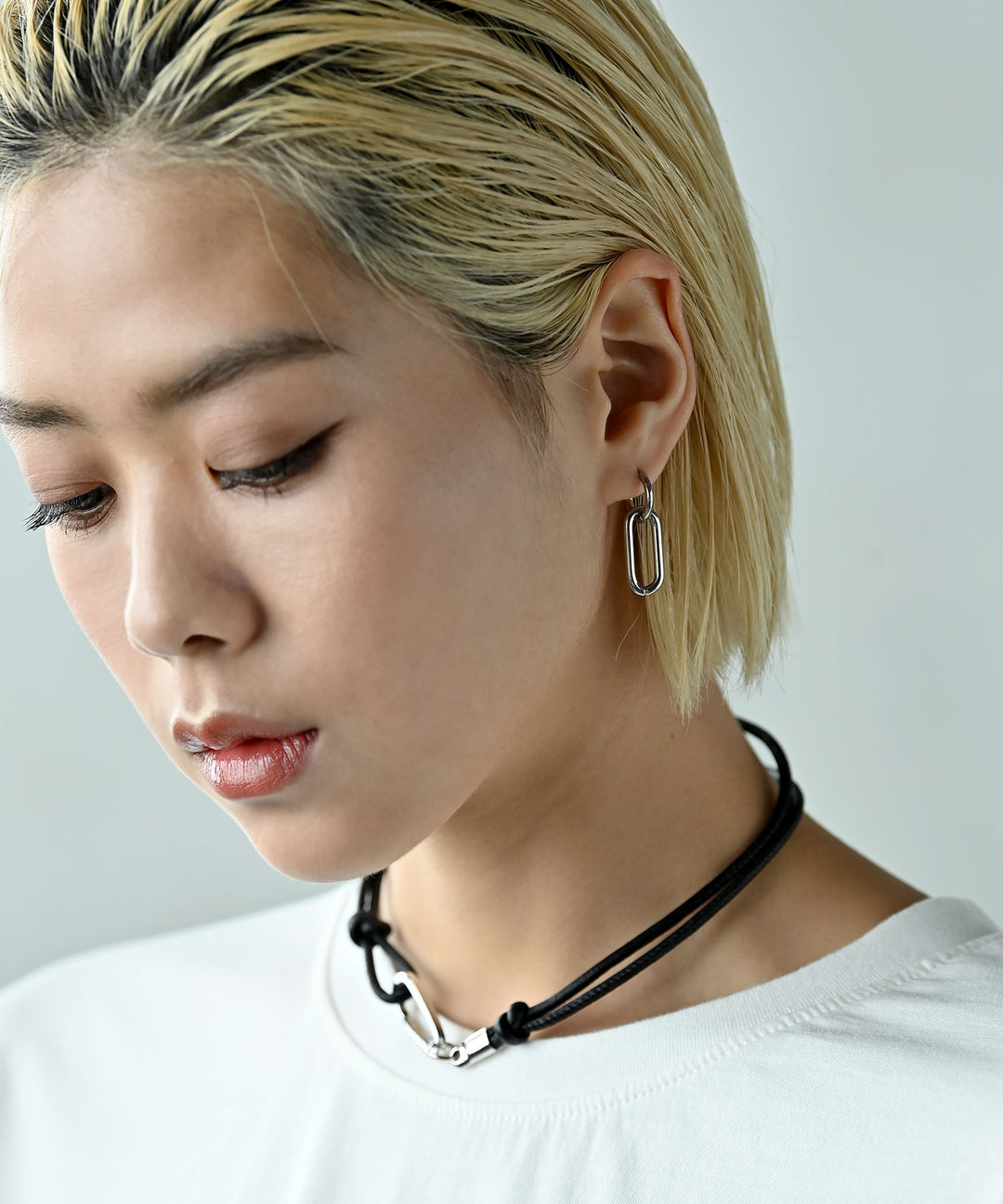 サージカル2WAYダブルリングピアス