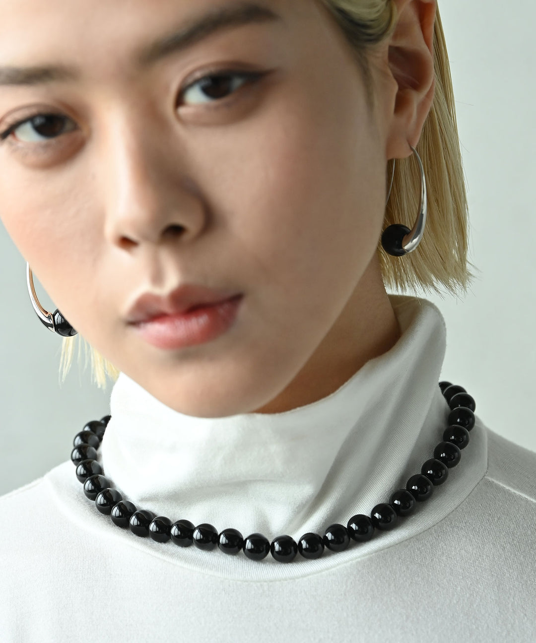 ブラックストーンネックレス