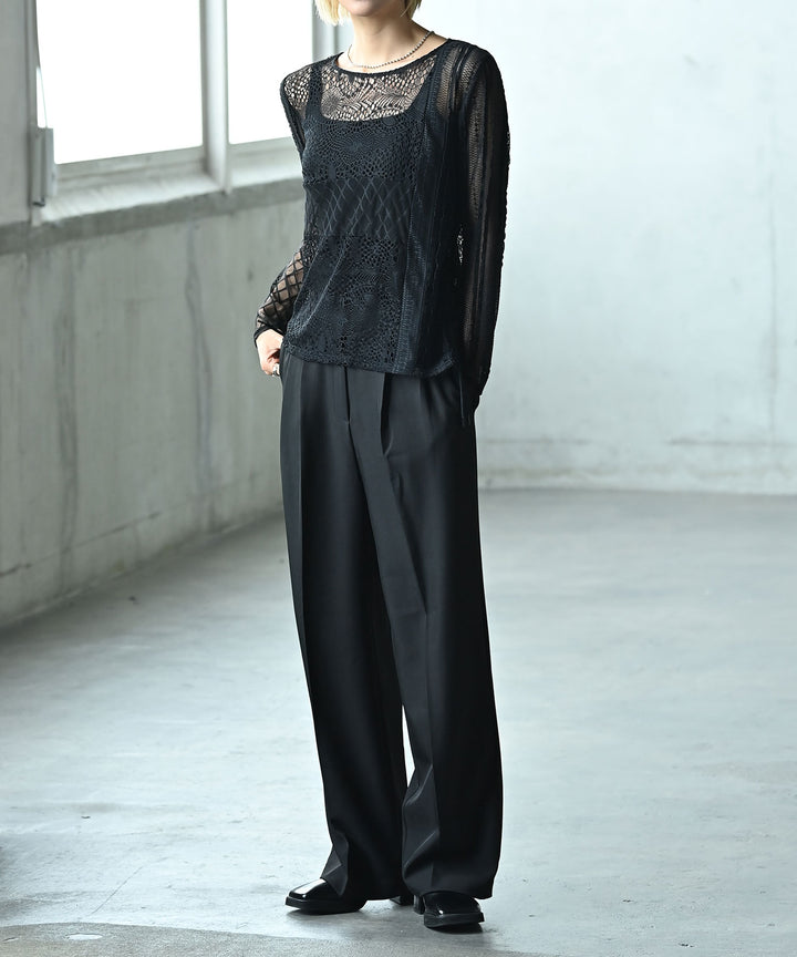 【SETUP可】スラックスパンツ