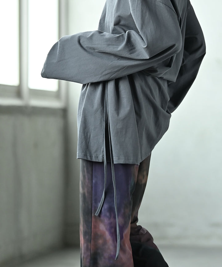 ロングスリーブウエストシェイプチュニックトップス