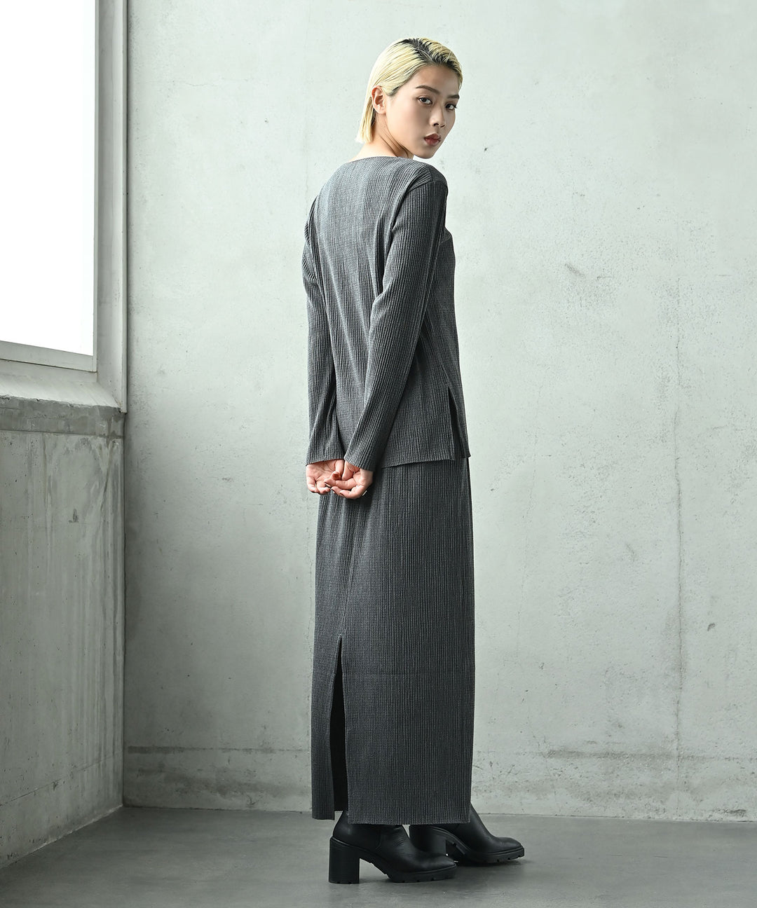 【SETUP可】リラックスアイラインスカート