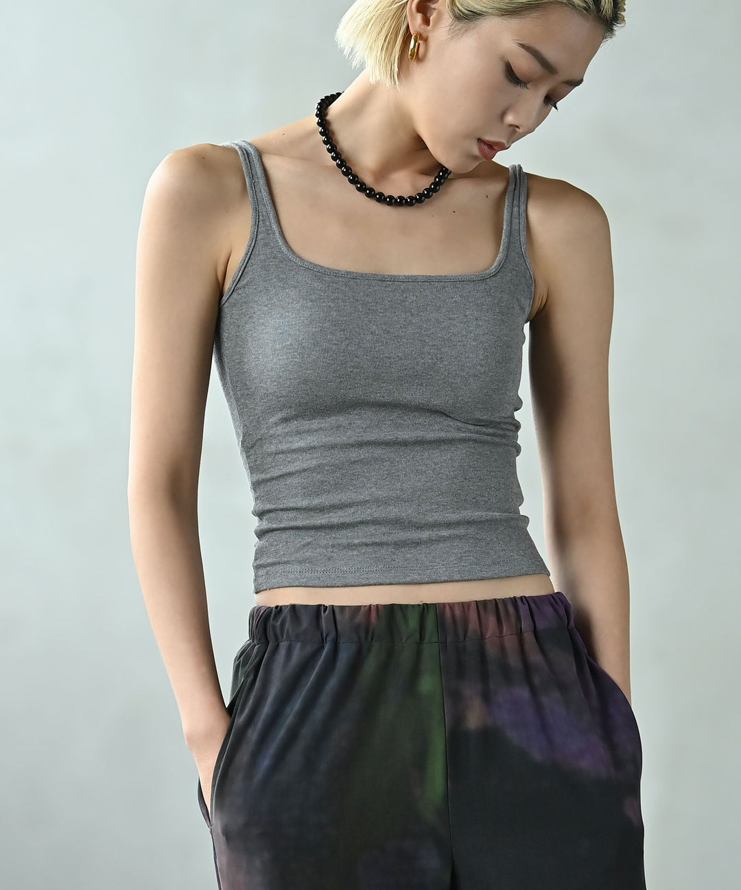 裏微起毛カップインタンクトップ