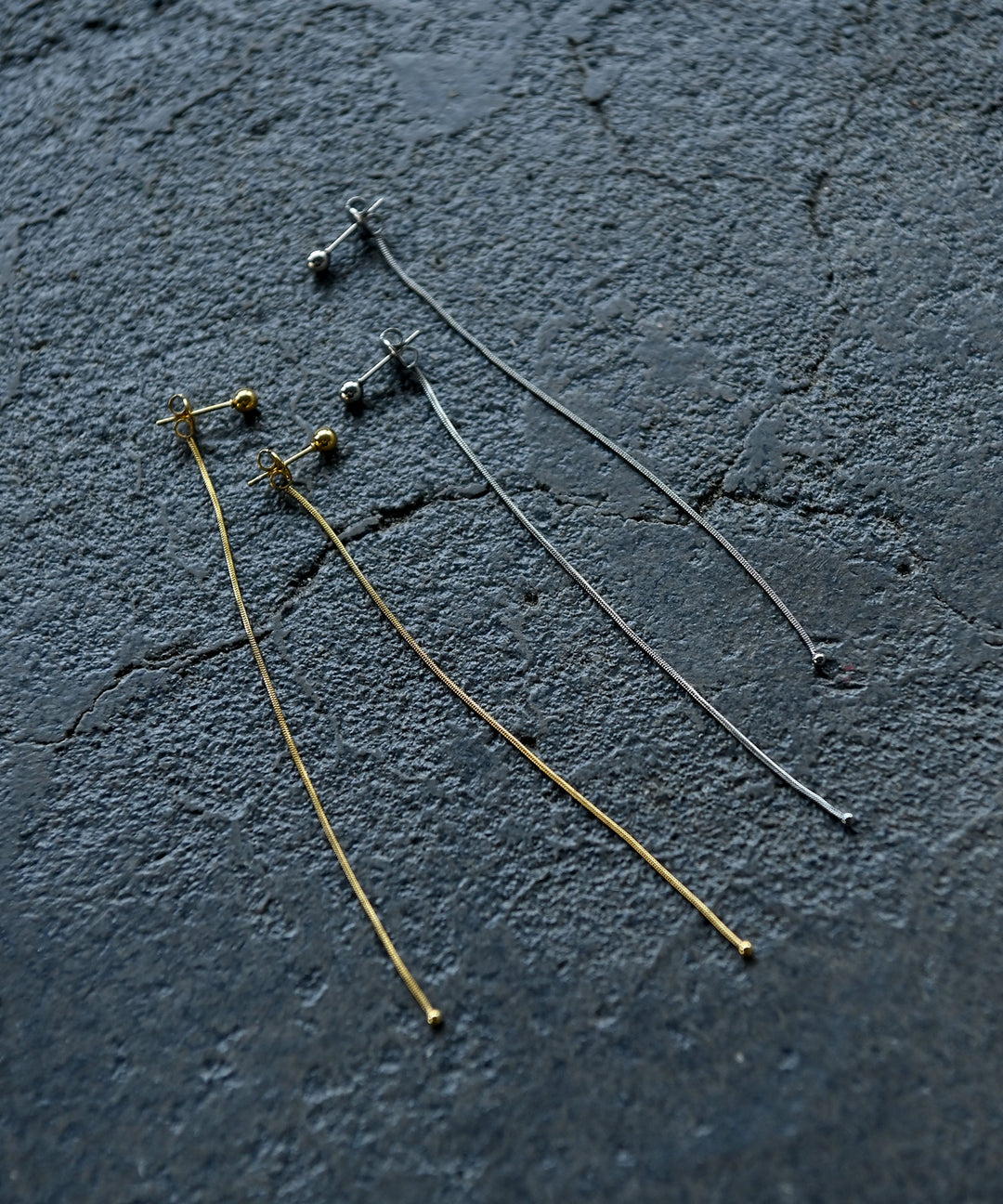 サージカルロングチェーンピアス