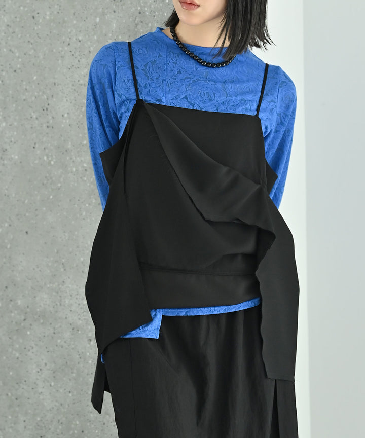 アシンメトリードレープキャミソール