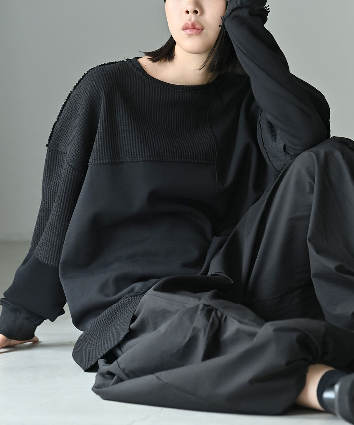 UNISEX テクニカルパッチワークトップス