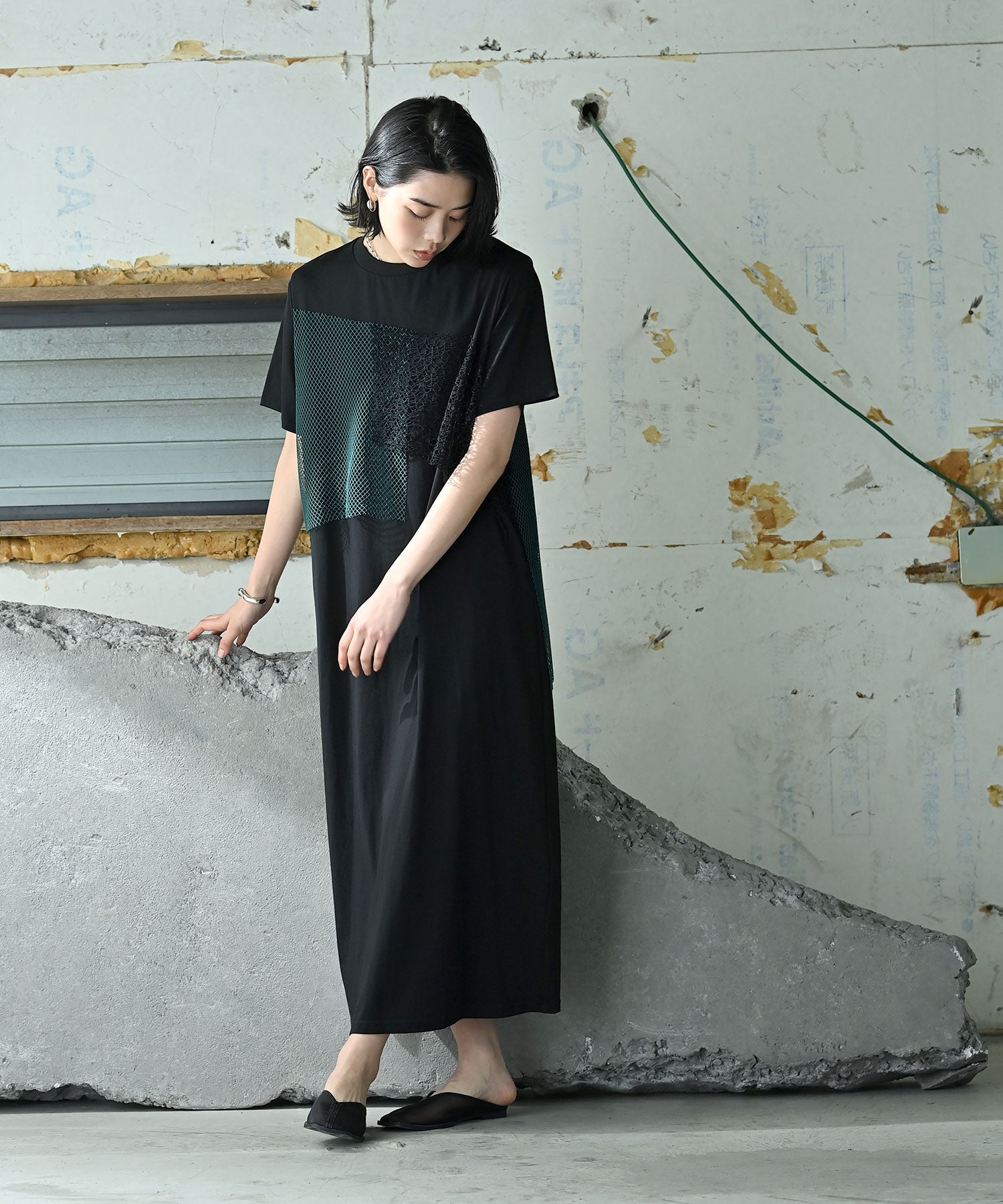 【funda mine】メッシュコンビネーションタンクトップ メッシュコンビネーションタンクトップ（タンクトップ）｜funda mine