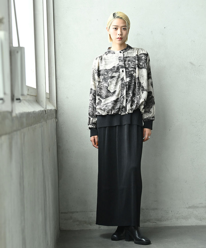 【SETUP可】リラックスアイラインスカート