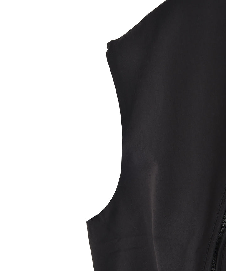 スタンドカラーベスト