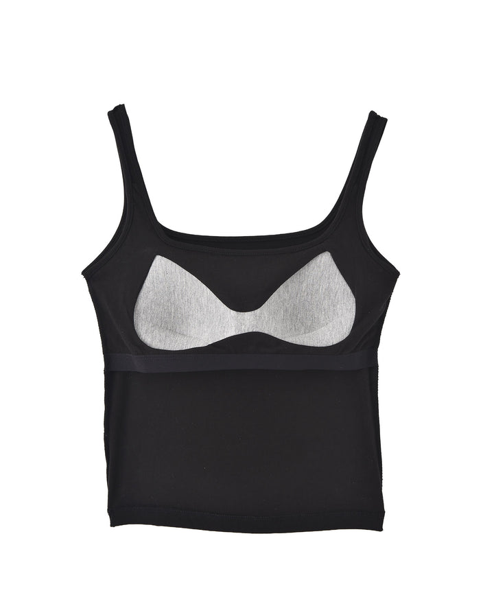 裏微起毛カップインタンクトップ