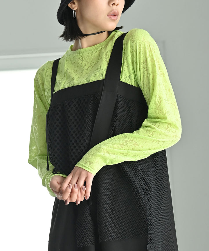 ローズ柄トップス