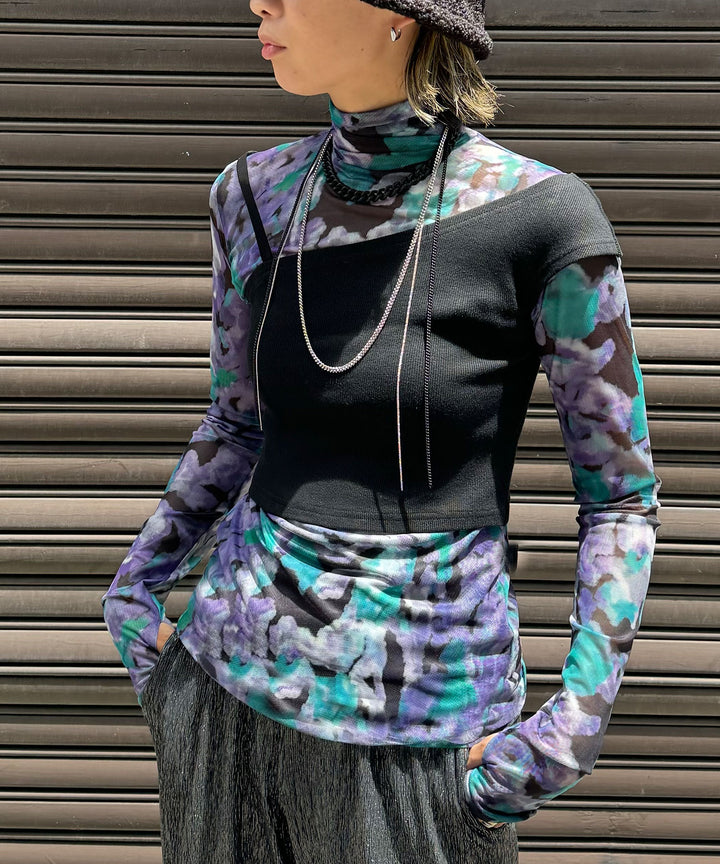 ニュアンスストレッチシアートップス