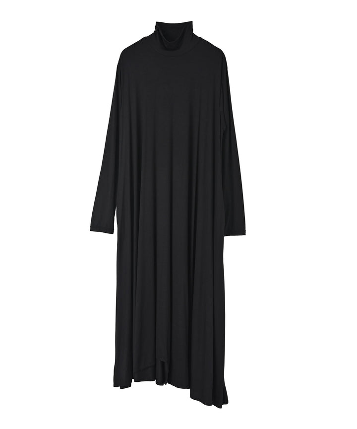 【しっとり肌触り】アシメタートルワンピース