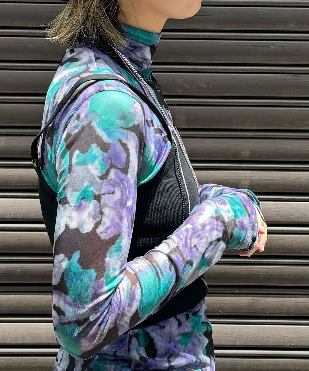 ニュアンスストレッチシアートップス