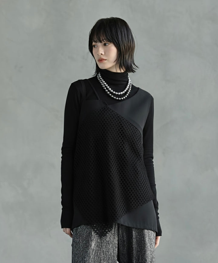 メッシュコンビネーションタンクトップ