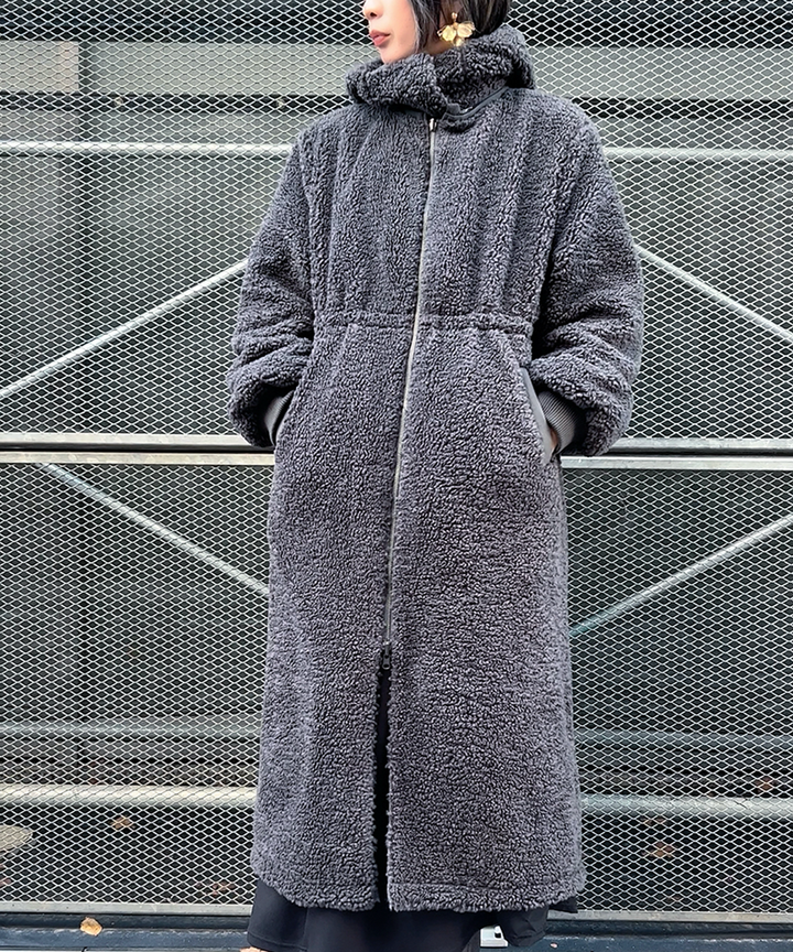 4WAY　ボアロングコート