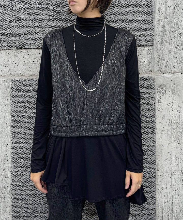 [前後2WAY]グリッターベスト