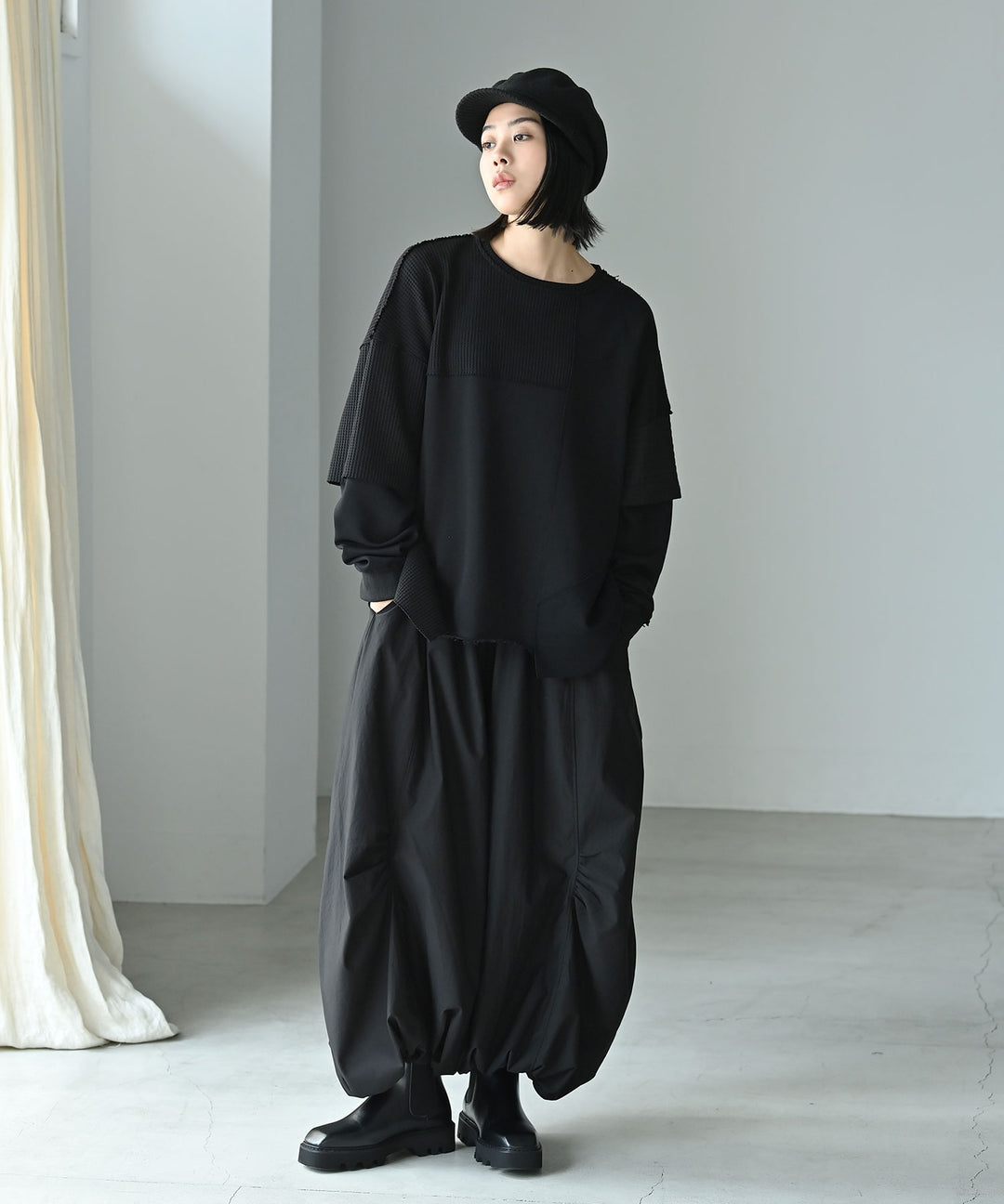 UNISEX テクニカルパッチワークトップス