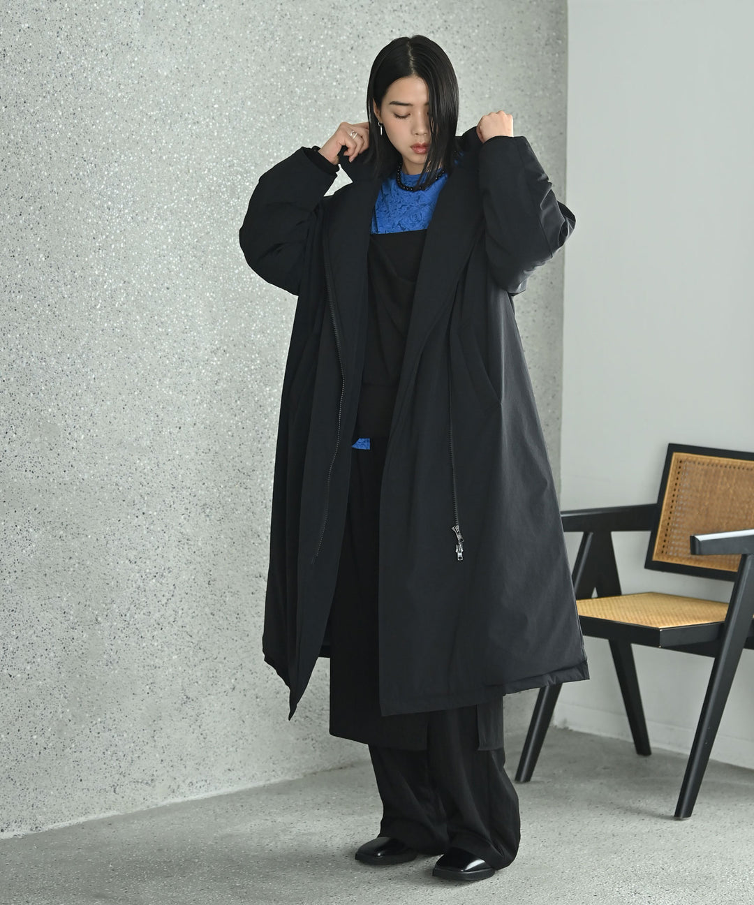 UNISEX 2WAYロングダウンコート