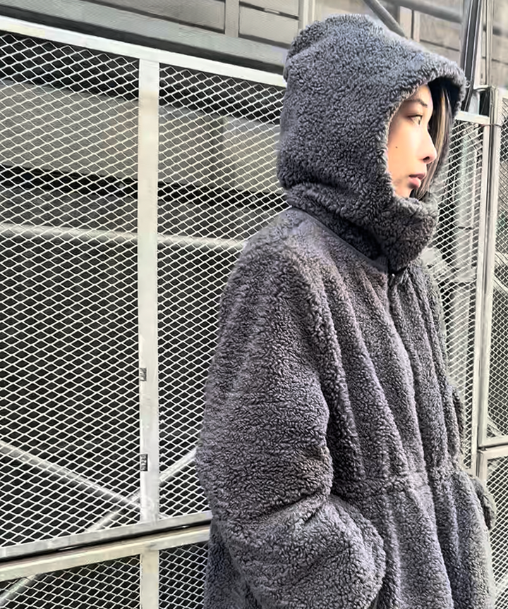 4WAY　ボアロングコート