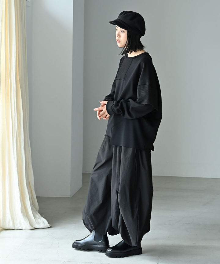 UNISEX テクニカルパッチワークトップス