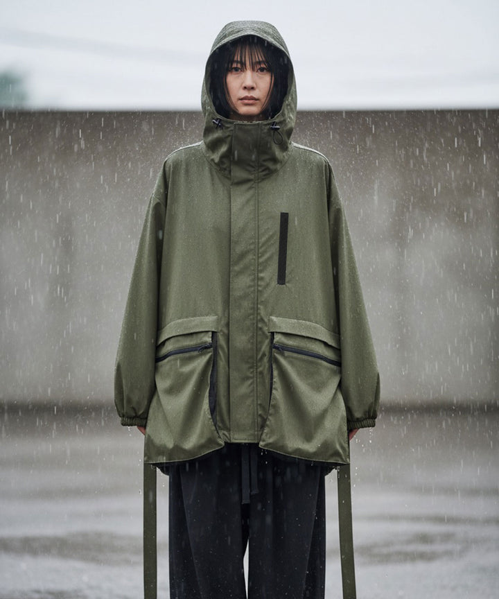 【撥水・透湿加工・洗濯機で洗える】パッカブルアウター