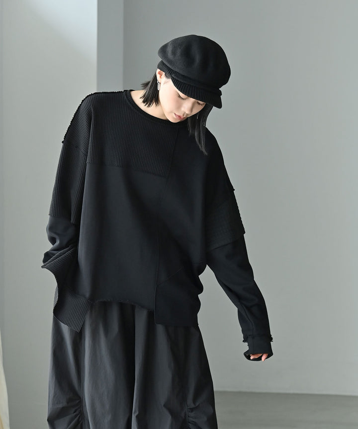 UNISEX テクニカルパッチワークトップス