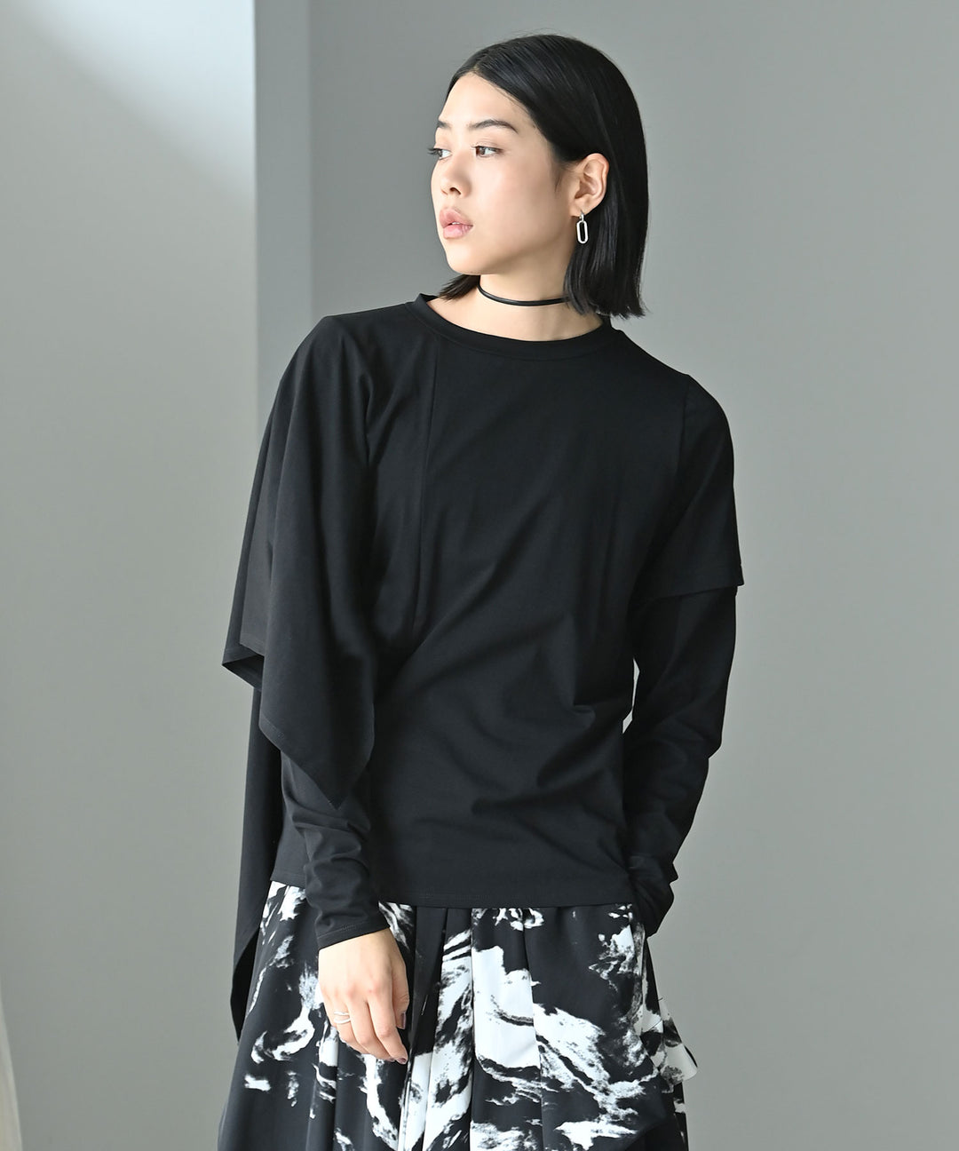 2WAYアシンメトリーカットトップス