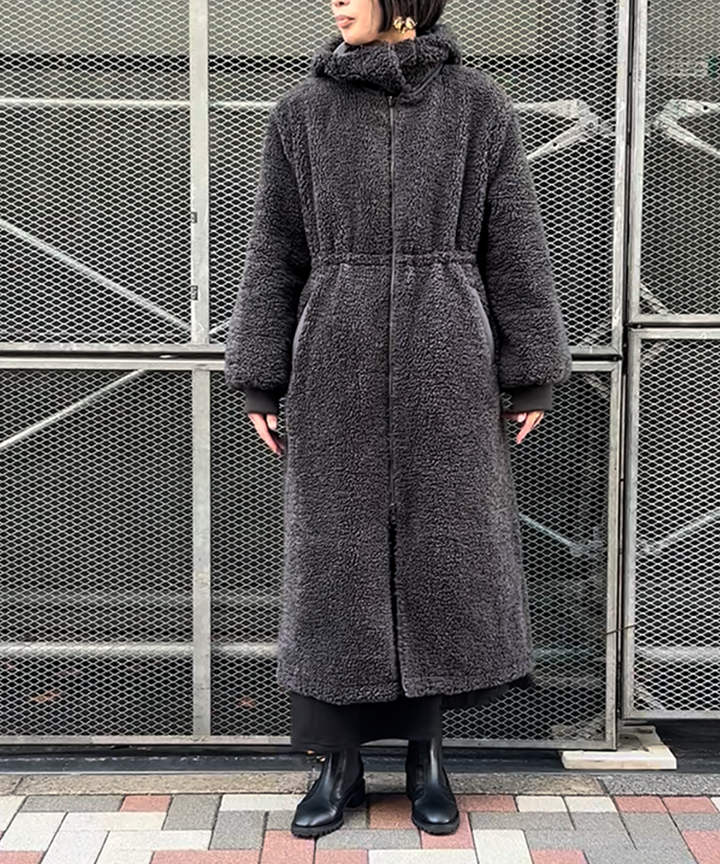 4WAY　ボアロングコート