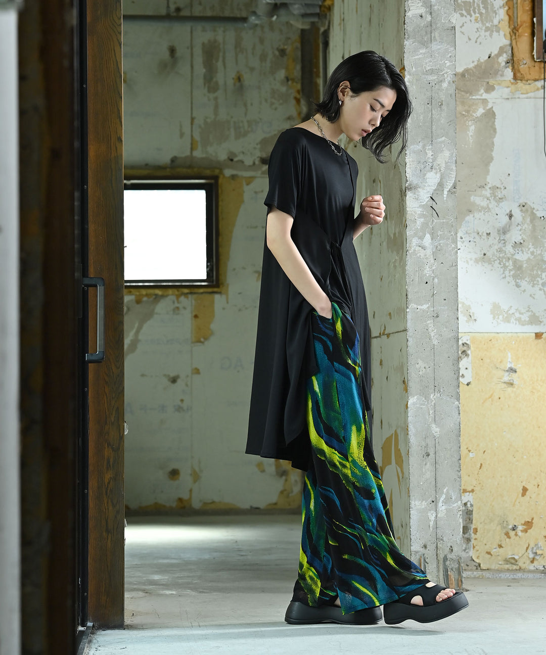 ジョーゼットコンビトップス