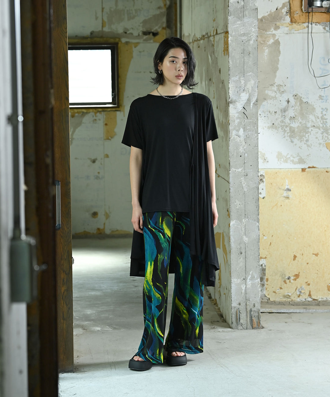 ジョーゼットコンビトップス