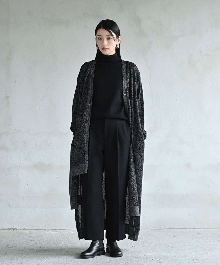 ステラアシメロングカーディガン – funda mine