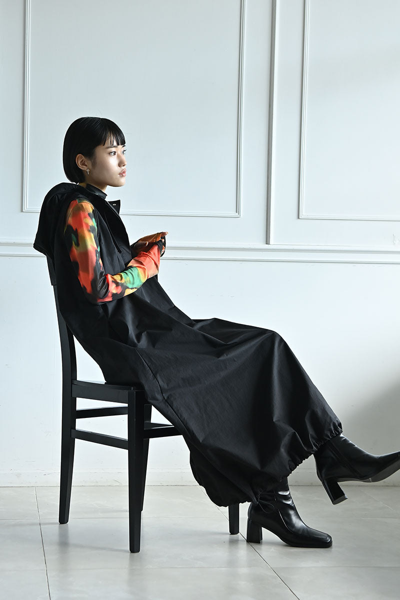 fundamine UNISEX 異素材ジップフーディー（パーカー）｜funda