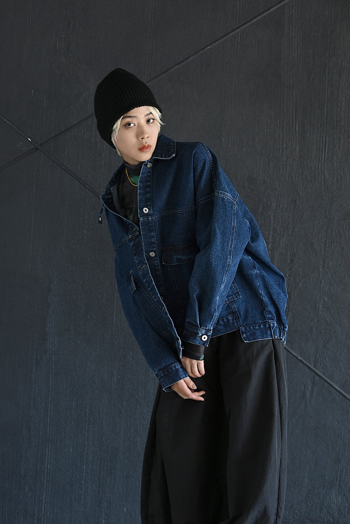 2WAY] UNISEX ビッグシルエットデニムジャケット – funda mine