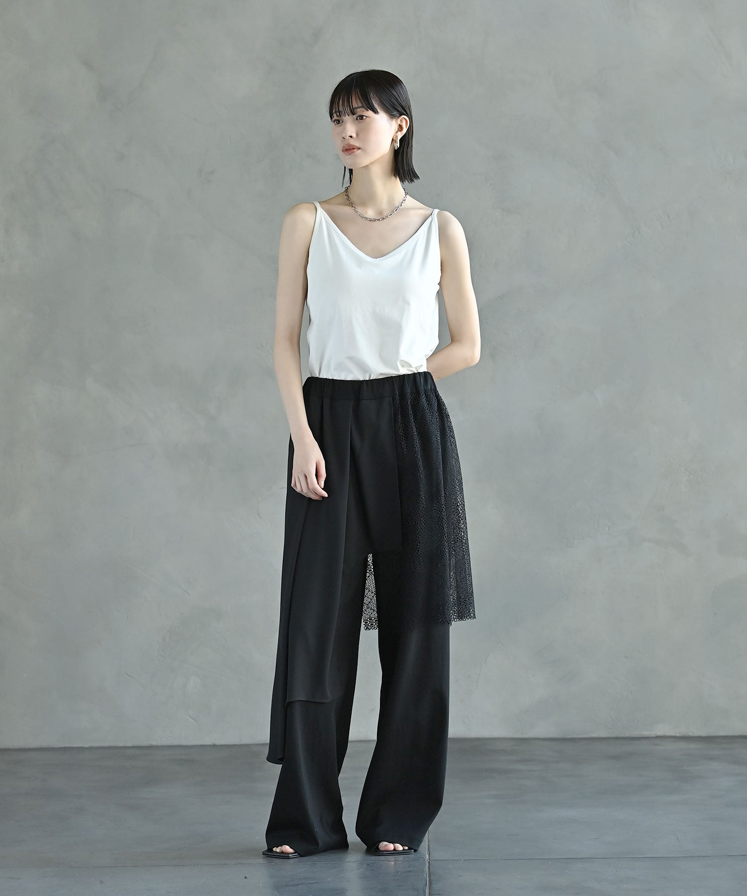 アシンメトリーレイヤードパンツ – funda mine