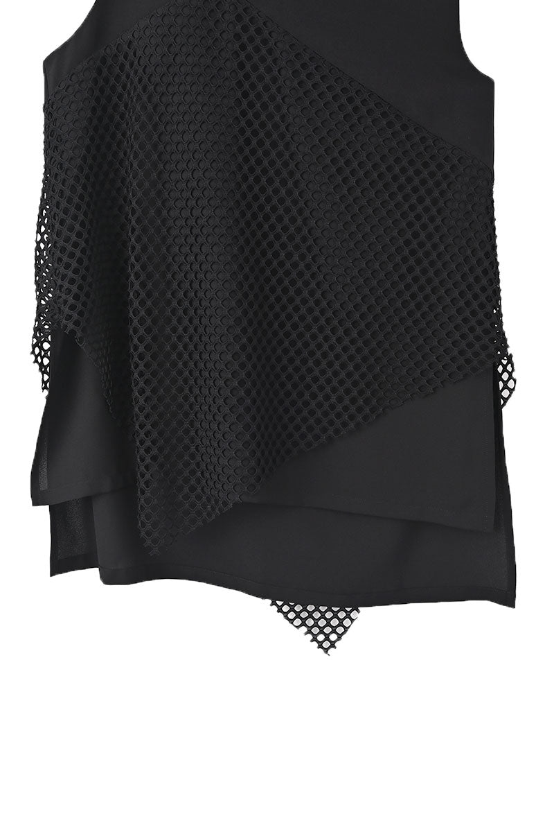 メッシュコンビネーションタンクトップ/トップス/ファッション/30代/40