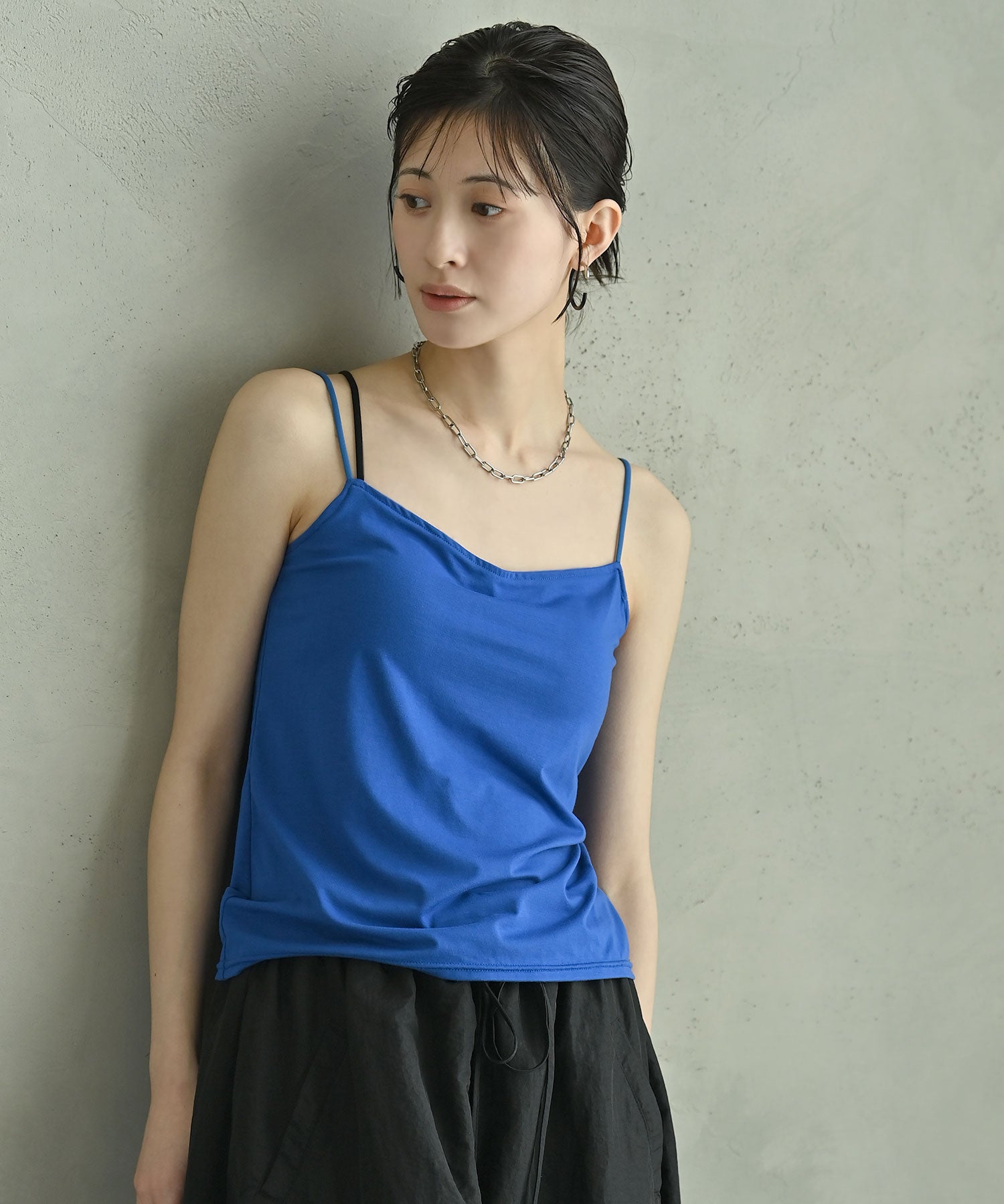 バックシャンカップ付きキャミソールスリーライン/インナー/キャミ