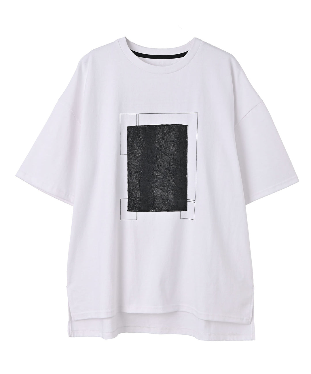 【日本製】UNISEX フラグメントグリッドTシャツ